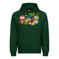 Forest Green dominican republic coffee cups Urban Hoodie - AdoDesignShop
