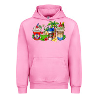 Fuchsia Pink dominican republic coffee cups Urban Hoodie - AdoDesignShop