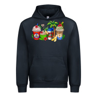 Navy dominican republic coffee cups Urban Hoodie - AdoDesignShop