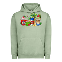 Pigment Oil Green dominican republic coffee cups Urban Hoodie - AdoDesignShop