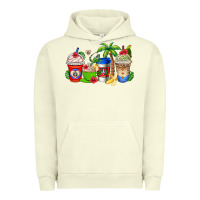 Pigment Pistachio dominican republic coffee cups Urban Hoodie - AdoDesignShop