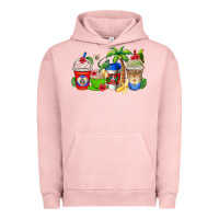 Pigment Salmon dominican republic coffee cups Urban Hoodie - AdoDesignShop