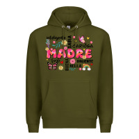 Army Green ella es mama Premium Hoodie - JahusDesignShop