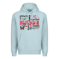 Blue Mist ella es mama Premium Hoodie - JahusDesignShop