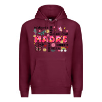 Burgundy ella es mama Premium Hoodie - JahusDesignShop