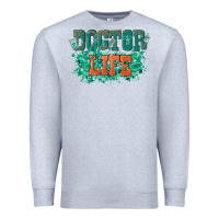 Heather Grey doctor life Premium Sweatshirt - texasbilliewilder