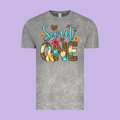 Sweet One Banana Vintage Tee Designed By Artiststas