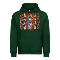 Forest Green dominican republic brushstrokes Urban Hoodie - AdoDesignShop