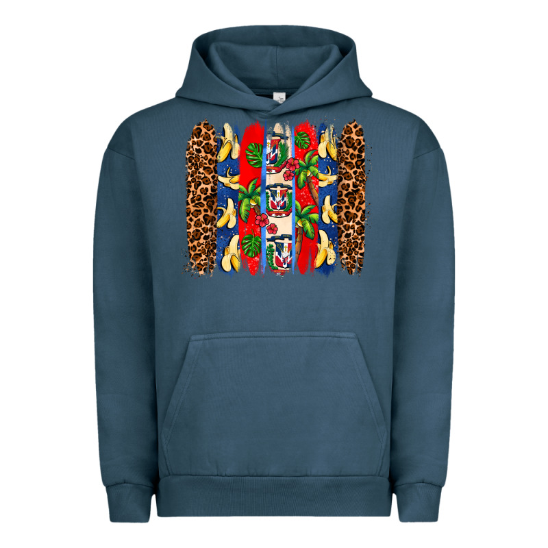 Dominican Republic Brushstrokes Urban Hoodie by AdoDesignShop | Teevron
