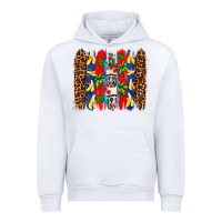 White dominican republic brushstrokes Urban Hoodie - AdoDesignShop