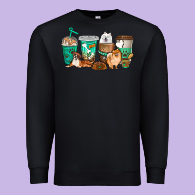 Premium Sweatshirt dog coffee cups
