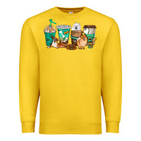 Lemon dog coffee cups Premium Sweatshirt - texasbilliewilder
