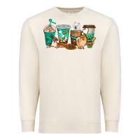 Sandshell dog coffee cups Premium Sweatshirt - texasbilliewilder