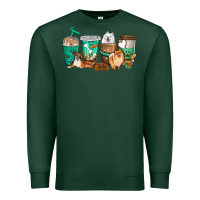 Sports Green dog coffee cups Premium Sweatshirt - texasbilliewilder
