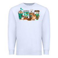 White dog coffee cups Premium Sweatshirt - texasbilliewilder