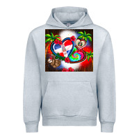 Heather Grey dominican republic  leopard Urban Hoodie - AdoDesignShop
