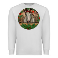 Dove Grey Christmas Horse Premium Sweatshirt - RanaPortraitStore
