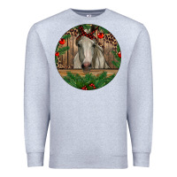 Heather Grey Christmas Horse Premium Sweatshirt - RanaPortraitStore