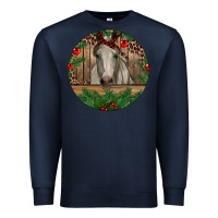 Navy Christmas Horse Premium Sweatshirt - RanaPortraitStore