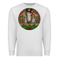 Oatmeal Heather Christmas Horse Premium Sweatshirt - RanaPortraitStore