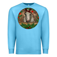 Ocean Blue Christmas Horse Premium Sweatshirt - RanaPortraitStore
