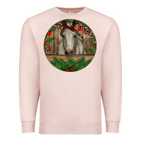 Pale Pink Christmas Horse Premium Sweatshirt - RanaPortraitStore