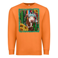 Carrot Western Christmas Cow Premium Sweatshirt - RanaPortraitStore