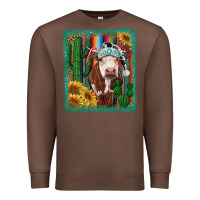 Chestnut Western Christmas Cow Premium Sweatshirt - RanaPortraitStore