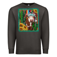 Smoke Western Christmas Cow Premium Sweatshirt - RanaPortraitStore