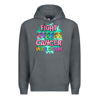 Rock fight cancer in all colors Premium Hoodie - AdoDesignShop