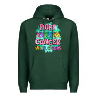Sports Green fight cancer in all colors Premium Hoodie - AdoDesignShop