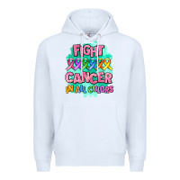 White fight cancer in all colors Premium Hoodie - AdoDesignShop