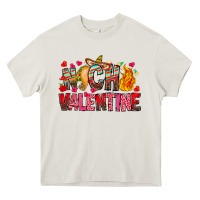 Cream Nacho Valentine Heavy Core Tee - CowhideDigitalArt