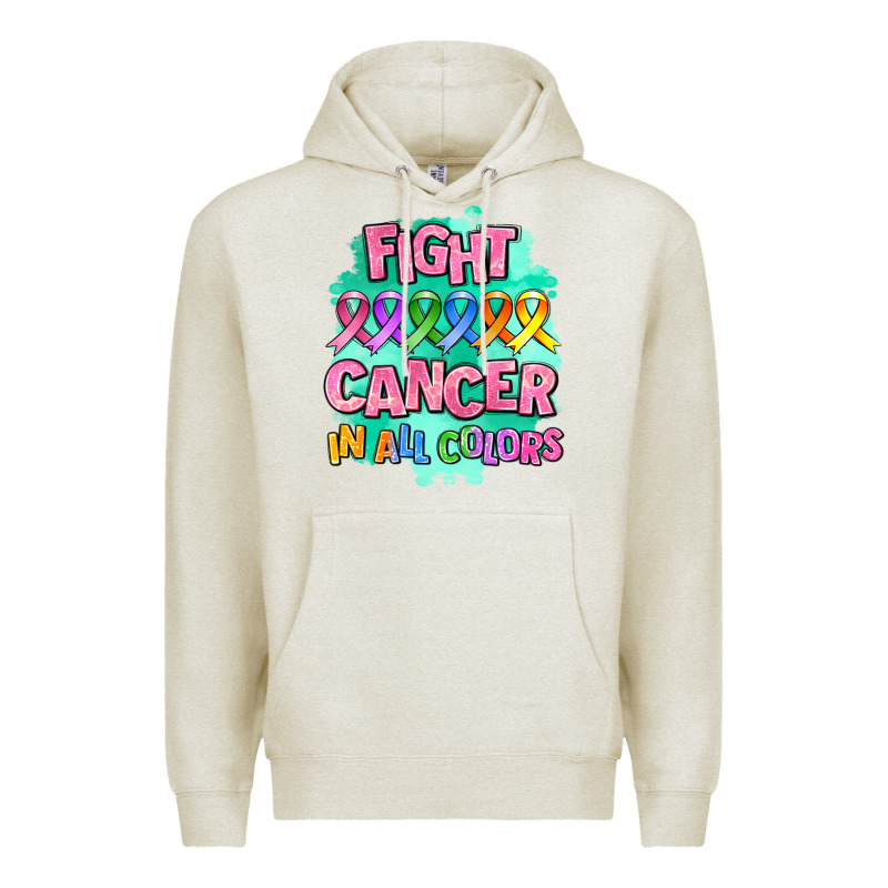 Fight Cancer In All Colors Premium Hoodie by AdoDesignShop | Teevron