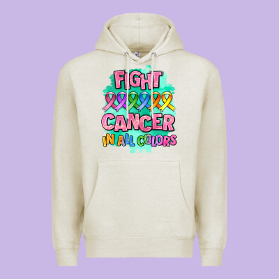 Fight Cancer In All Colors Premium Hoodie Designed By Adodesignshop