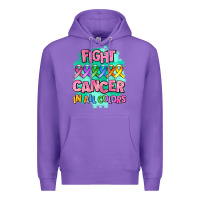 Purple fight cancer in all colors Premium Hoodie - AdoDesignShop