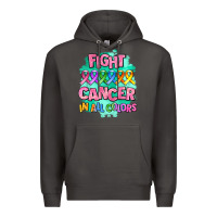 Smoke fight cancer in all colors Premium Hoodie - AdoDesignShop