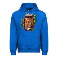 Cobalt mexican coffee cup cactus Urban Hoodie - JahusDesignShop
