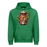 Emerald mexican coffee cup cactus Urban Hoodie - JahusDesignShop