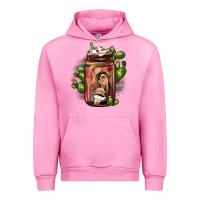 Fuchsia Pink mexican coffee cup cactus Urban Hoodie - JahusDesignShop