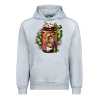 Heather Grey mexican coffee cup cactus Urban Hoodie - JahusDesignShop