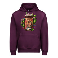 Mauve Wine mexican coffee cup cactus Urban Hoodie - JahusDesignShop