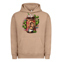 Pigment Burro mexican coffee cup cactus Urban Hoodie - JahusDesignShop
