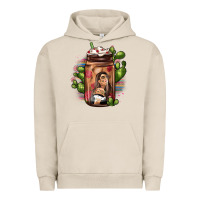 Pigment French Oak mexican coffee cup cactus Urban Hoodie - JahusDesignShop