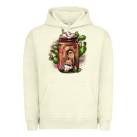 Pigment Pistachio mexican coffee cup cactus Urban Hoodie - JahusDesignShop