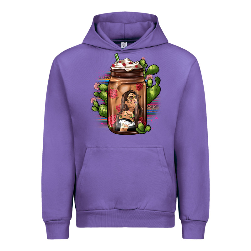 Mexican Coffee Cup Cactus Urban Hoodie by JahusDesignShop | Teevron