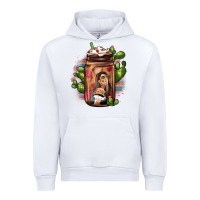 White mexican coffee cup cactus Urban Hoodie - JahusDesignShop