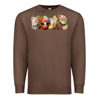 Chestnut farm animals coffee cups Premium Sweatshirt - texasbilliewilder