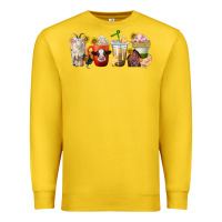 Lemon farm animals coffee cups Premium Sweatshirt - texasbilliewilder