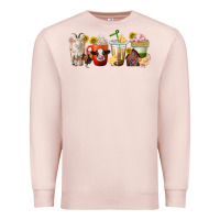 Pale Pink farm animals coffee cups Premium Sweatshirt - texasbilliewilder